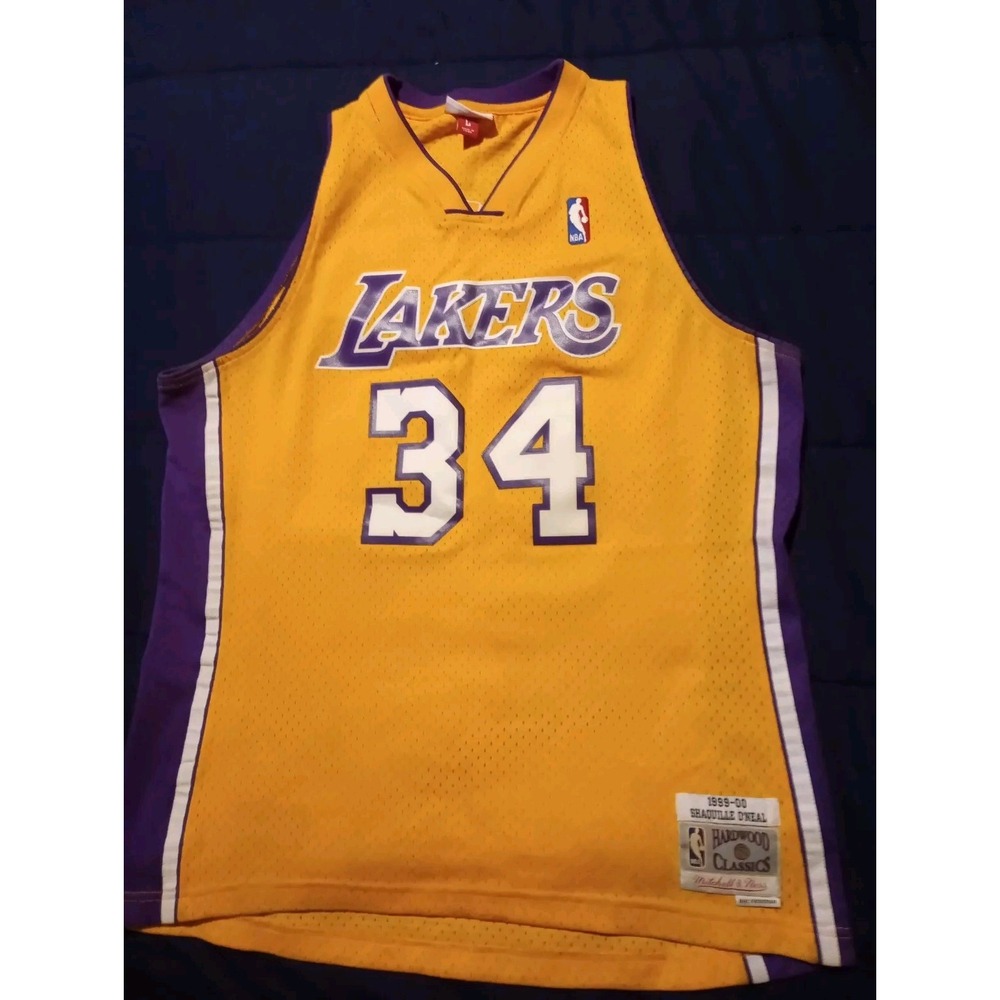 Mitchell And Ness Shaquille O'Neal Shaq Lakers Jersey L